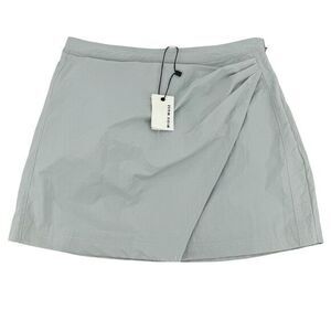 NEW WITH TAGS Miou Muse Abstract Mini Skirt Light Green Women's Size Large